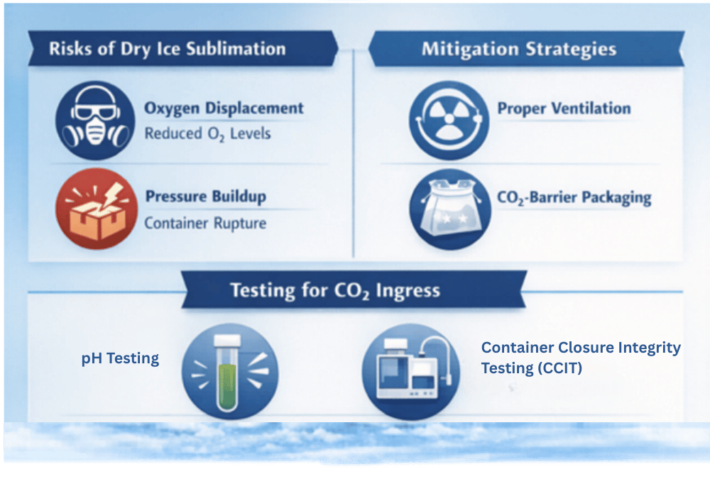 Dry Ice Effects on CO2 Ingress